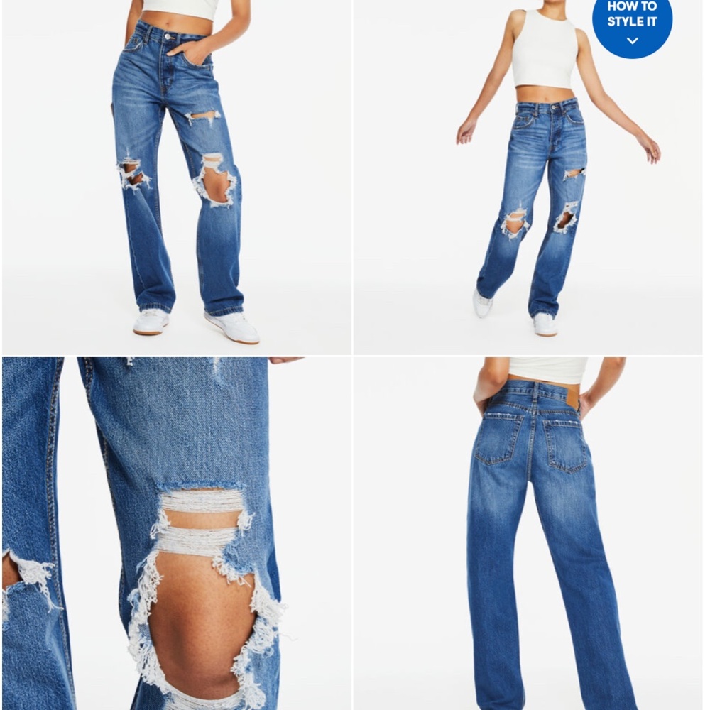 Aeropostale 90s baggy jean 5 buttons size 14 Regular